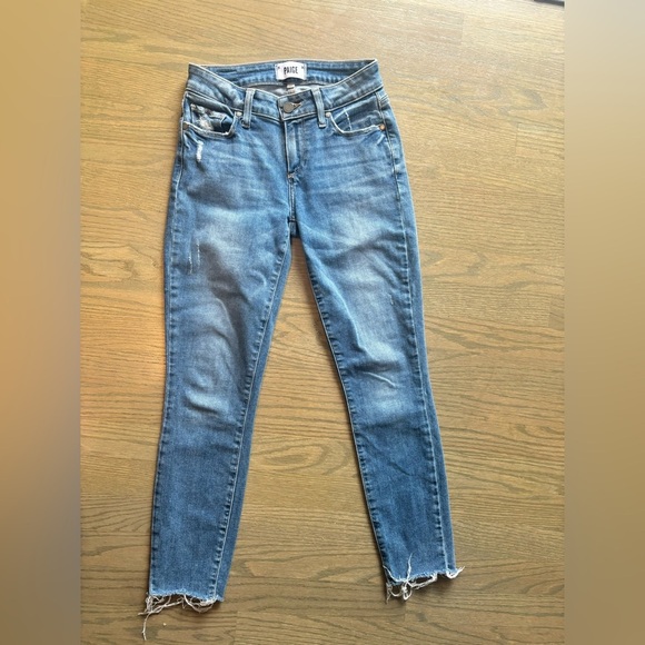 PAIGE Verdugo Crop Jeans light blue women’s size 25 - Picture 1 of 6